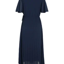 Robe Unie Plissée Avec Nœud -Promos Robe Divine Magasin a347a3882f5d4c145a0dab17ae827e13934e10d0 96R122702 19 1 2