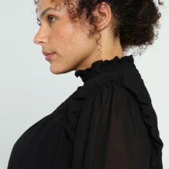 Robe Courte Unie En Voile Avec Smocks -Promos Robe Divine Magasin a578b6f3bae7f8e9ea0d60cbda8763bbc154a701 9YR141902 69 2 4