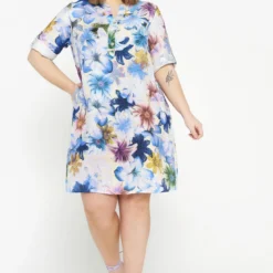 Robe En Lin à Motif Floral -Promos Robe Divine Magasin a5ae2c802200c2f720d642e7bc408243fa78747e 9YR132302 78 2 7