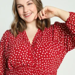 Robe Courte à Petits Cœurs Avec Voile Et Smock à La Taille -Promos Robe Divine Magasin a725c90e3c097bf00f7443e84c7f2ea4a777f30d 9YR142880 119 2 3