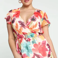 Robe Mi-longue Motif Aquarelle -Promos Robe Divine Magasin a93bd19118f0bbb5444f4b9b847f01a8a929d941 96R332713 65 2 5