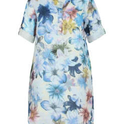 Robe En Lin à Motif Floral -Promos Robe Divine Magasin abf06f209d749350fa2c7513b36a09e0352d9b7e 9YR132302 78 1 1