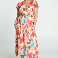 Robe Mi-longue Motif Aquarelle -Promos Robe Divine Magasin b6600c3a35c71da00fd6e35097e4a3a864cfb8b1 96R332713 65 2 7