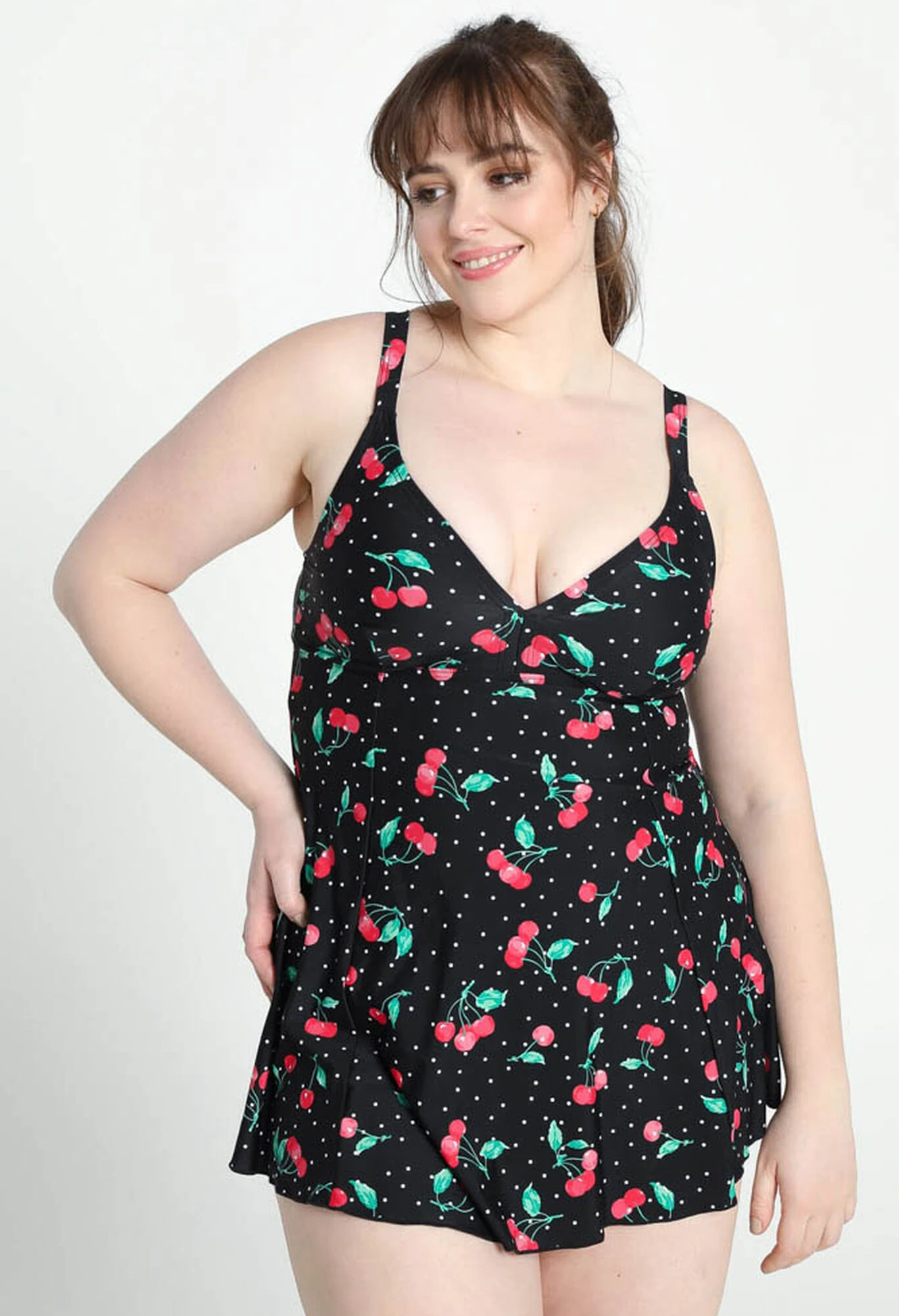 Robe De Plage à Pois Avec Cerise 3 Robe De Plage à Pois Avec Cerise