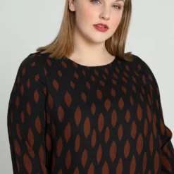 Robe Courte Avec Motifs Feuilles -Promos Robe Divine Magasin ba38555385fbc24bc29fae73a4dcb7061149a919 8VR122802 104 2 6