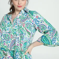 Robe Courte à Volants Avec Imprimé Cachemire -Promos Robe Divine Magasin bb34e0f26aec03a4aa1486301e25791378918c32 9YR132902 39 2 4