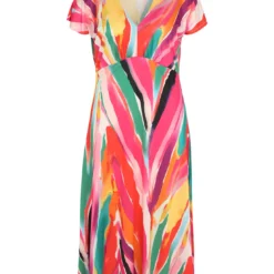 Robe Longue à Motif Abstrait -Promos Robe Divine Magasin bcab794c6a553717e83fd9bfe36386bbd5035fa3 9YR222404 65 1 1