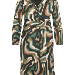 Robe Portefeuille Courte à Motif Graphique -Promos Robe Divine Magasin bd58219ffe830950ae1e20c73cced41e6865065d 8VM322301 113 1 1