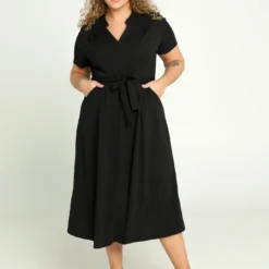 Robe Unie Mi-longue Avec Ceinture -Promos Robe Divine Magasin be18b43f3ebffb83e58a171db21750f6717e0f9b 9VM122702 69 2 7