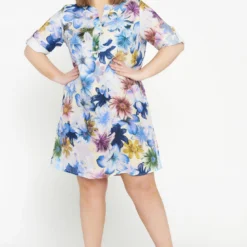 Robe En Lin à Motif Floral -Promos Robe Divine Magasin c423e86a57743c158f5d3937e156d20ba834bf8a 9YR132302 78 2 9