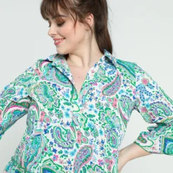 Robe Courte à Volants Avec Imprimé Cachemire -Promos Robe Divine Magasin cacb0516eef8dab5d19a4b806aeff27025115a70 9YR132902 39 2 6