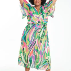 Longue Robe Plissée à Imprimé Graphique -Promos Robe Divine Magasin cf65fb34e8bf78f42839aabe1e5d4b613445137f 7YR222906 39 2 6