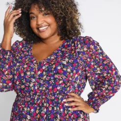 Robe Longue Avec Voile à Motif Fleuri Et Smocks -Promos Robe Divine Magasin d07f58842c0a9314168051f285701502a7883880 9YR242801 18 2 7