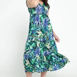 Robe Longue à Motif Feuillage -Promos Robe Divine Magasin d3eb96eeda73fe4920baf1c06584affa1ca05863 96M332311 39 2 8