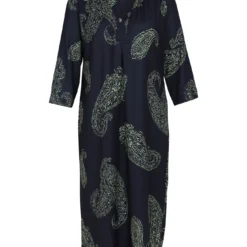 Robe Longue à Motif Cachemire