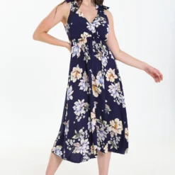 Longue Robe Portefeuille à Imprimé Floral -Promos Robe Divine Magasin dcdb743235da1ae5df1535397691ec643dadac25 76R332011 19 2 8