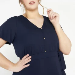 Robe Portefeuille Longue Unie -Promos Robe Divine Magasin e2ee5fe4721a891a157c459d0c05bf859d0d2454 9VM131702 19 2 4