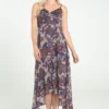 Cassis - Robe Longue Imprimé Ethnique -Promos Robe Divine Magasin e34c215a489948af71c38a852bb34dd471d6abee 56R332704 82 2 1
