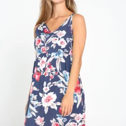 Cassis - Robe Longue En Viscose Imprimé Fleuri Aquarelle