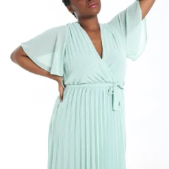 Longue Robe Unie à Effet Plissé -Promos Robe Divine Magasin e74f19aea081d2061d3b0bd0ee8aa3a92de0369f 7YR221905 102 2 3