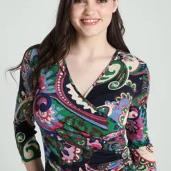 Robe Portefeuille Imprimé Cachemire -Promos Robe Divine Magasin eac6f61a9a26bfb64cd766cf19bf40edee64ad90 96M322301 65 2 3