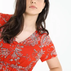 Robe Longue à Imprimé Cachemire -Promos Robe Divine Magasin ee68b809c7e1929db43c24a5c26260cb8a1a459c 76R332008 28 2 3