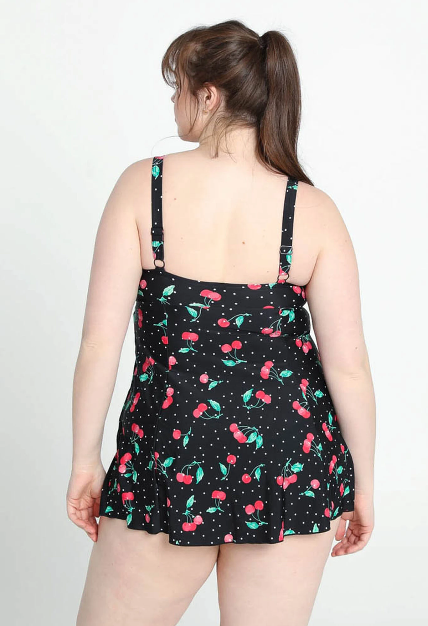 Robe De Plage à Pois Avec Cerise 4 Robe De Plage à Pois Avec Cerise – Image 2