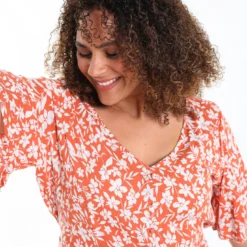 Robe Longue Et Ample Avec Imprimé Floral -Promos Robe Divine Magasin f721db8e52b2ef10c77b6f7b5dd05e8f37040880 7YR222201 56 2 3