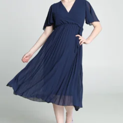 Robe Unie Plissée Avec Nœud -Promos Robe Divine Magasin f774c4ed5057c04c4c6cf9a1c9f1e9746009eac0 96R122702 19 2 9