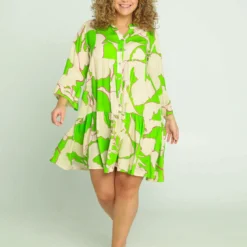 Robe Tunique à Motif Abstrait -Promos Robe Divine Magasin f80f03edb237506526c3f55ea644450a63a67258 9YR132211 134 2 8