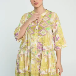 Robe Folk à Motif Ethnique