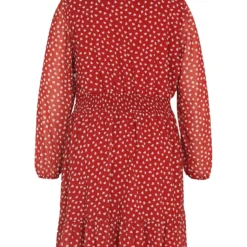 Robe Courte à Petits Cœurs Avec Voile Et Smock à La Taille -Promos Robe Divine Magasin fce6792395d3d113b613ebf916084915eb40ea97 9YR142880 119 1 2