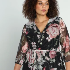 Longue Robe En Cache Cœur à Imprimé Floral -Promos Robe Divine Magasin fd7d91891a866901e4b21b82b22c4fb8de317061 9YR232401 69 2 5